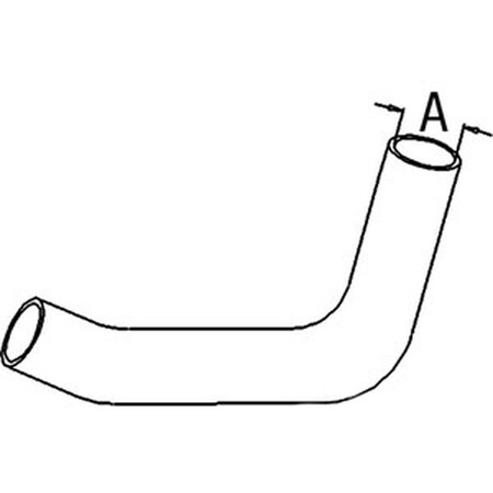 Radiator Hose - Upper Fits John Deere 6400 6200 6300 6500